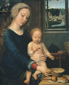 Vierge à l'enfant à la soupe au lait, Gerard David