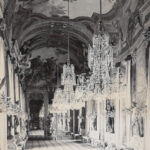 Photo de la Galerie des Glaces du Palais Royal de Gênes, années 1880